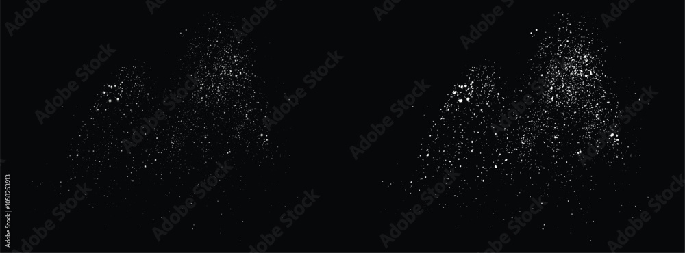 Obraz premium Vector winter white snowfall snowflakes background. snowfall white ice