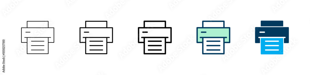 Print icon logo design. printer sign and symbol Print icon logo design. printer sign and symbol