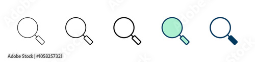 Search icon logo design. search magnifying glass sign and symbol