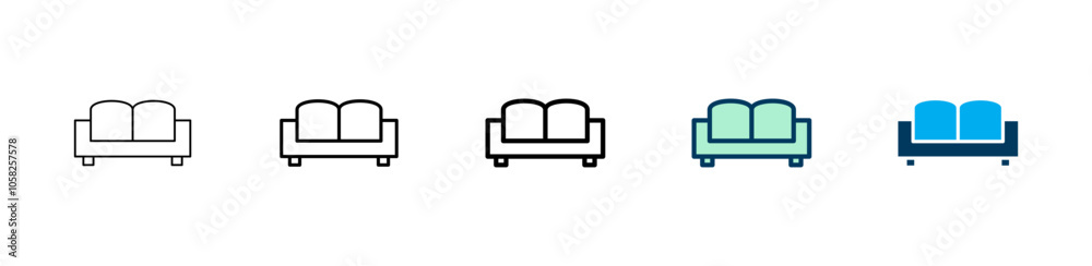 Sofa icon logo design. sofa sign and symbol. furniture icon Sofa icon logo design. sofa sign and symbol. furniture icon