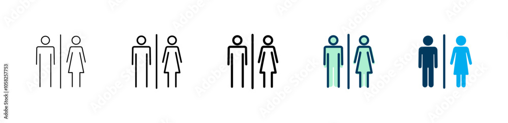Toilet icon logo design. Girls and boys restrooms sign and symbol. bathroom sign. wc, lavatory Toilet icon logo design. Girls and boys restrooms sign and symbol. bathroom sign. wc, lavatory
