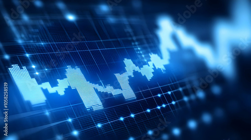 Abstract Background - Digital Financial Chart Illustration