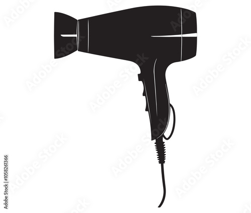 Hair dryer icon collection, Dryer isolated on white background