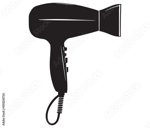 Hair dryer icon collection, Dryer isolated on white background