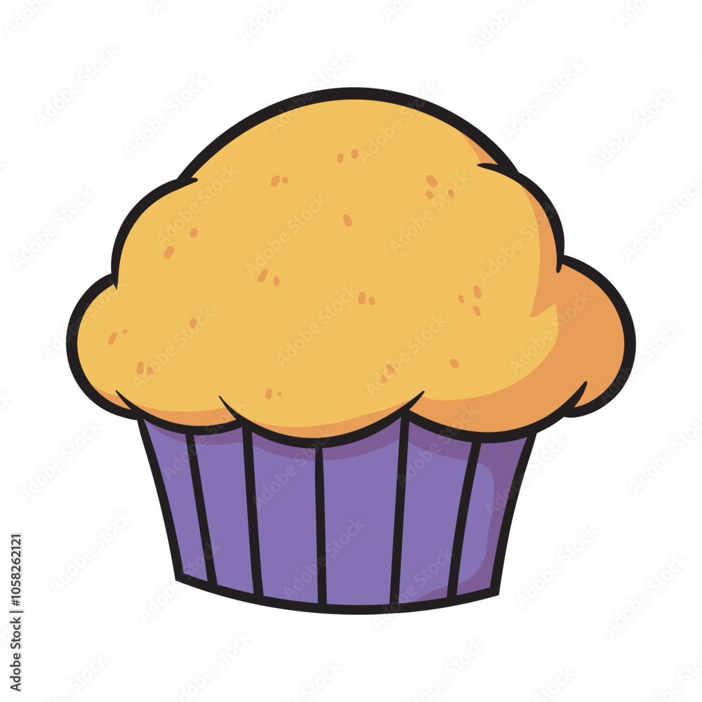 Cartoon Muffin Cupcake Vector Illustration Cartoon Muffin Cupcake Vector Illustration