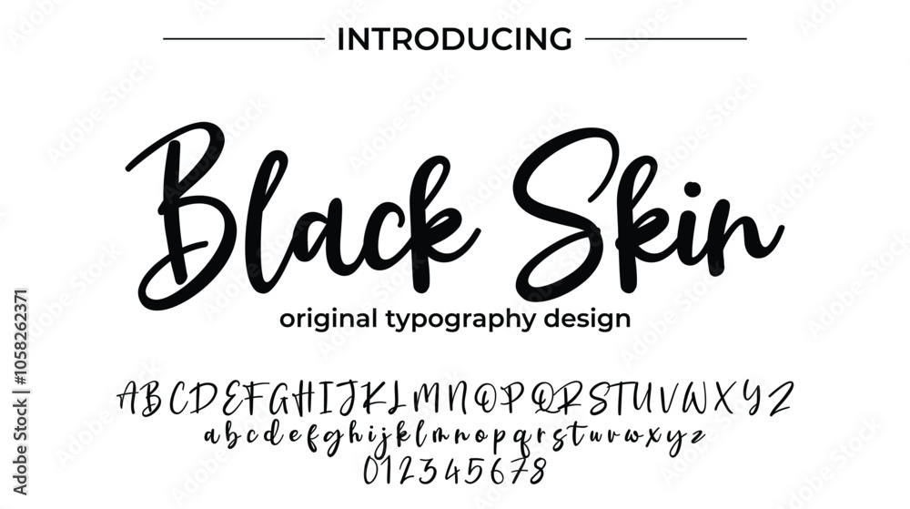 Black Skin Font Stylish brush painted an uppercase vector letters, alphabet, typeface Black Skin Font Stylish brush painted an uppercase vector letters, alphabet, typeface