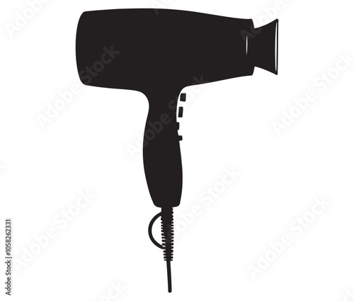 Hair dryer icon collection, Dryer isolated on white background
