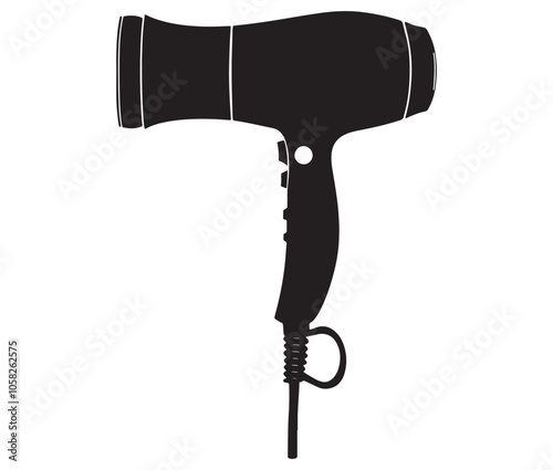 Hair dryer icon collection, Dryer isolated on white background