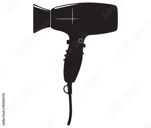 Hair dryer icon collection, Dryer isolated on white background