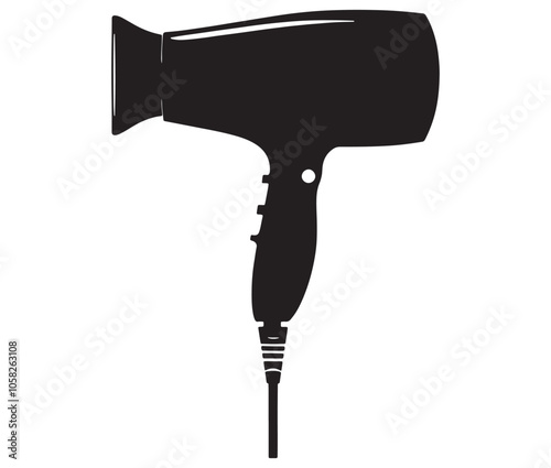 Hair dryer icon collection, Dryer isolated on white background