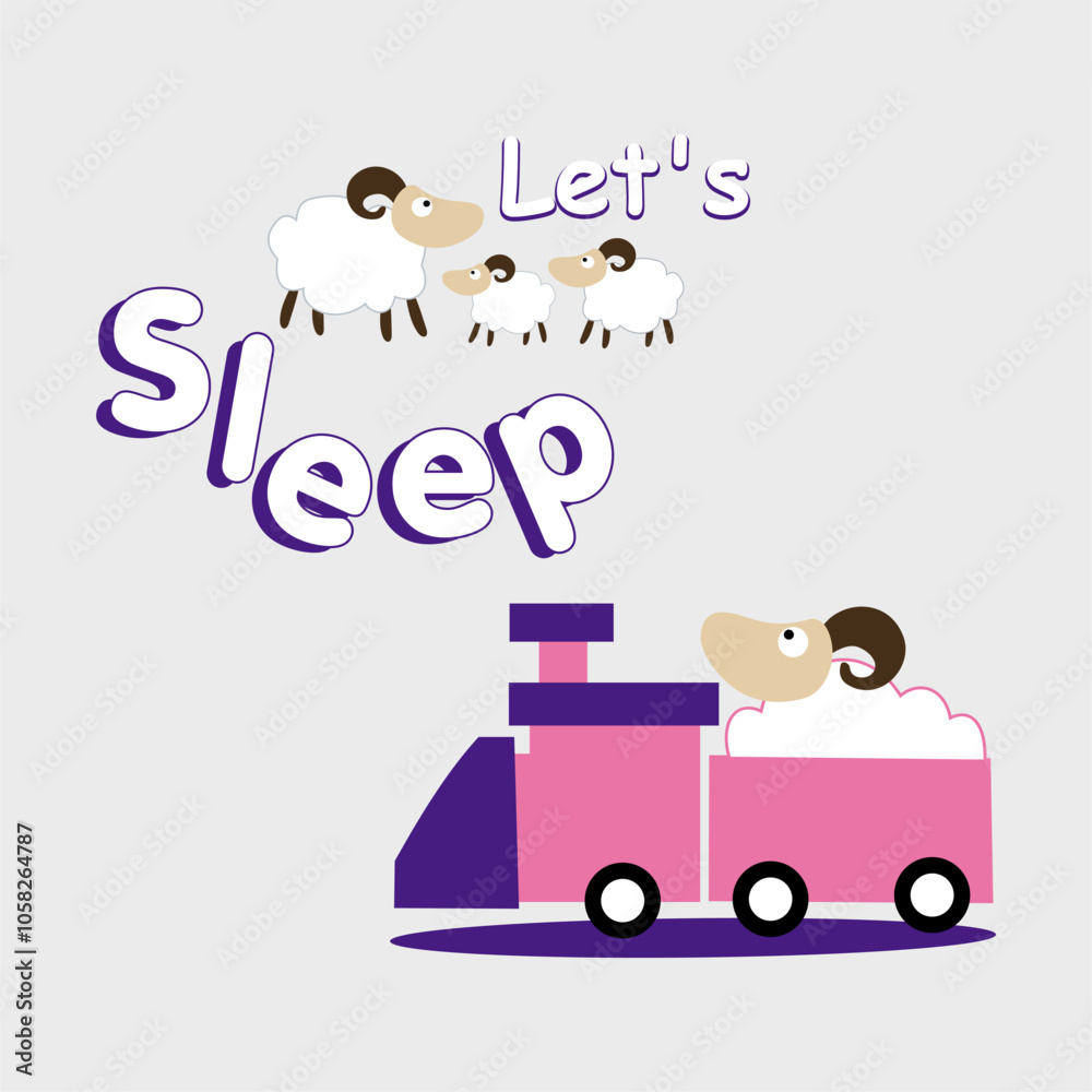 Obraz premium Cartoon illustration designs are suitable for children's t-shirt designs, screen printed t-shirts, greeting cards and others.