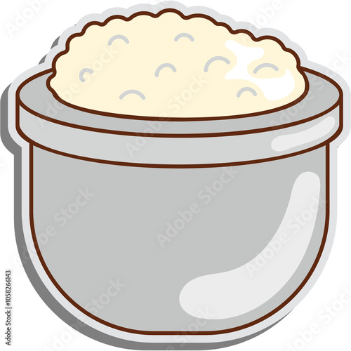 Cottage Cheese Sticker photo