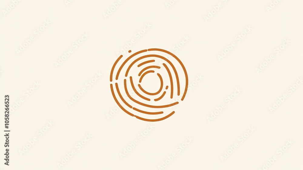 Minimalist bagel with a single line for the hole, designed for clean, modern food illustrations. Minimalist bagel with a single line for the hole, designed for clean, modern food illustrations.