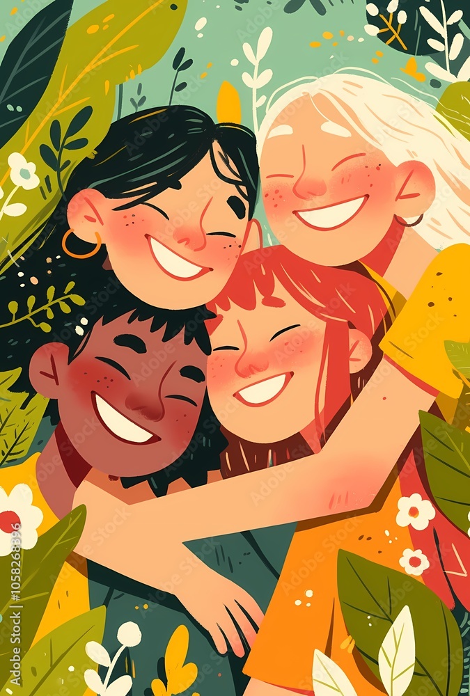 A group of friends A group of friends