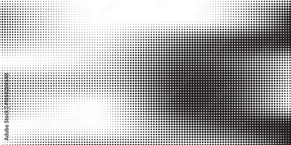 Halftone gradient. Dotted gradient, smooth dots spraying and halftones dot background seamless horizontal geometric pattern vector template set Halftone gradient. Dotted gradient, smooth dots spraying and halftones dot background seamless horizontal geometric pattern vector template set