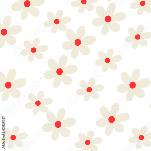 seamless background with hearts