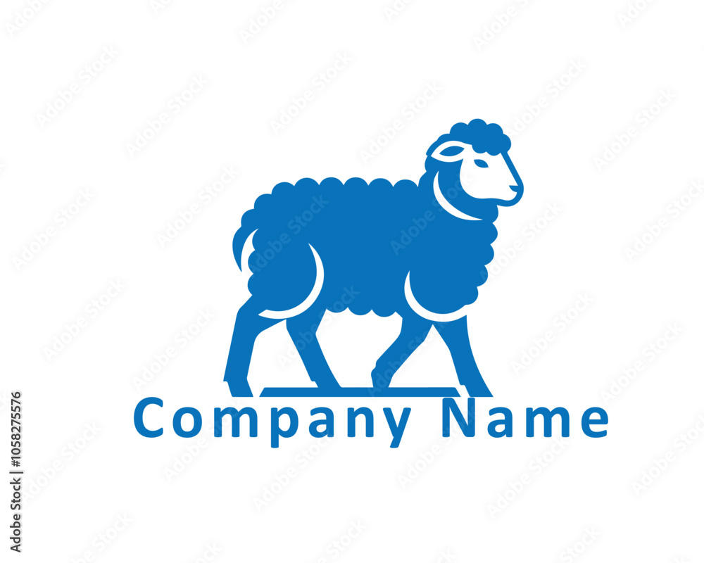 Obraz premium The sheep has curly wool.