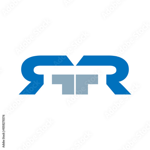 Letter R T R logotype design PNG