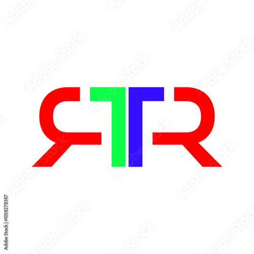 Letter R T R logotype design PNG