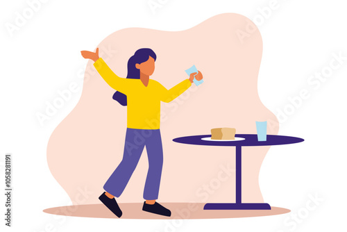 Weekend Activity Flat Design Illustration