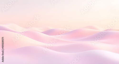 Pink and orange 3d rendered waves background 
