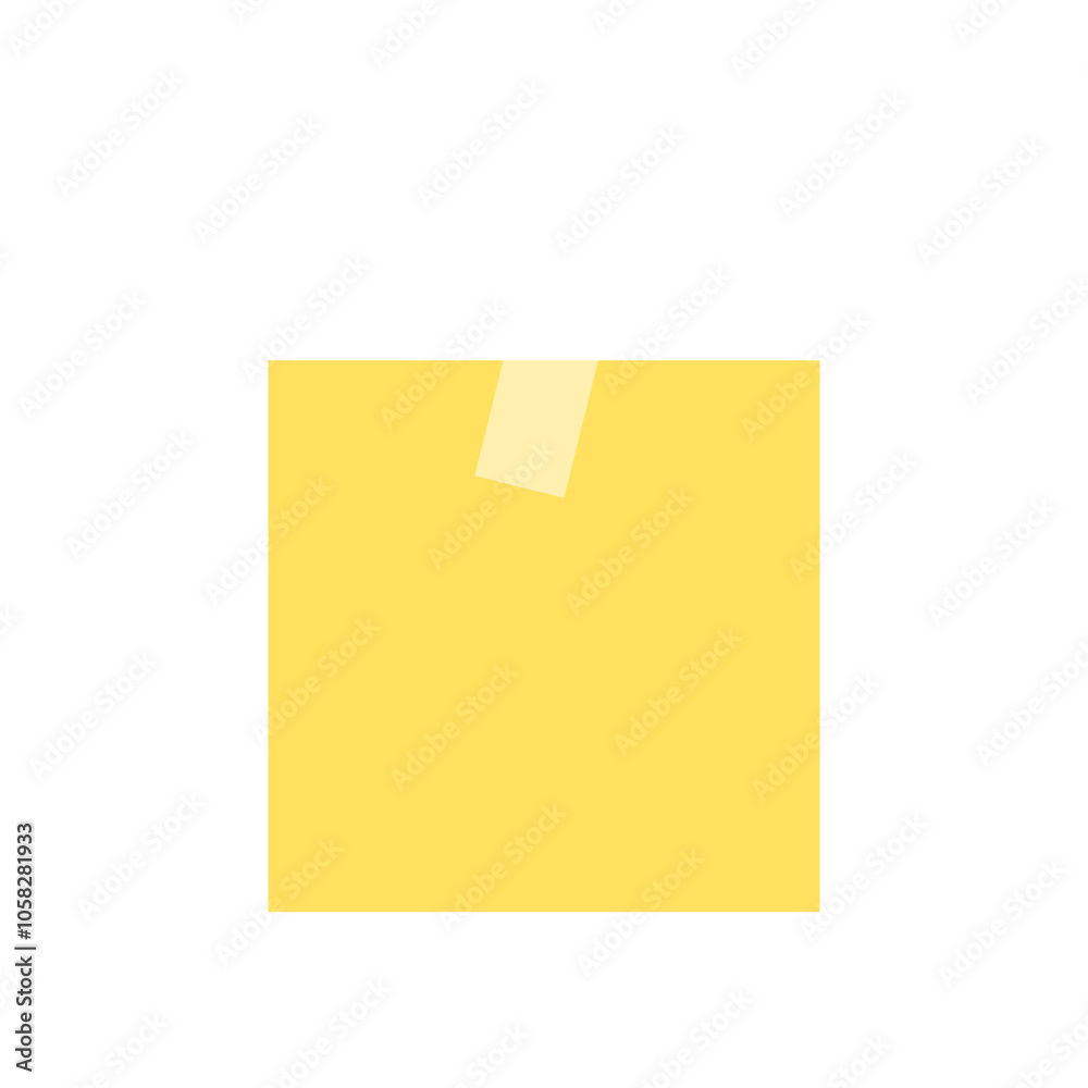yellow sticky note with transparent tape yellow sticky note with transparent tape