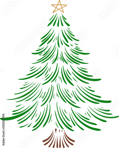 christmas tree cribble Spiral