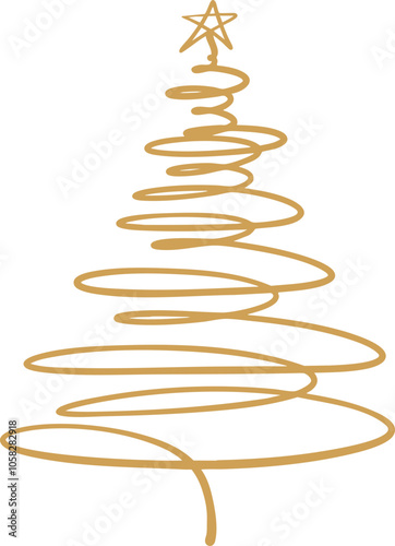 Hand Drawn Christmas Tree Graphic