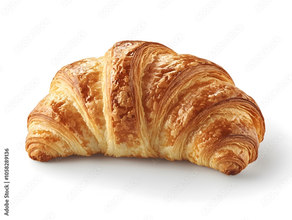 The croissant should look flaky and buttery, with a perfectly crisp exterior and a soft, layered interior. The croissant should look flaky and buttery, with a perfectly crisp exterior and a soft, layered interior.
