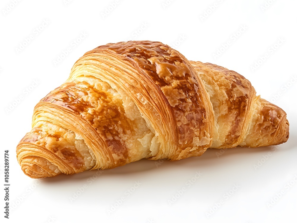 The croissant flaky and buttery, with a perfectly crisp exterior and a soft, layered interior. The croissant flaky and buttery, with a perfectly crisp exterior and a soft, layered interior.