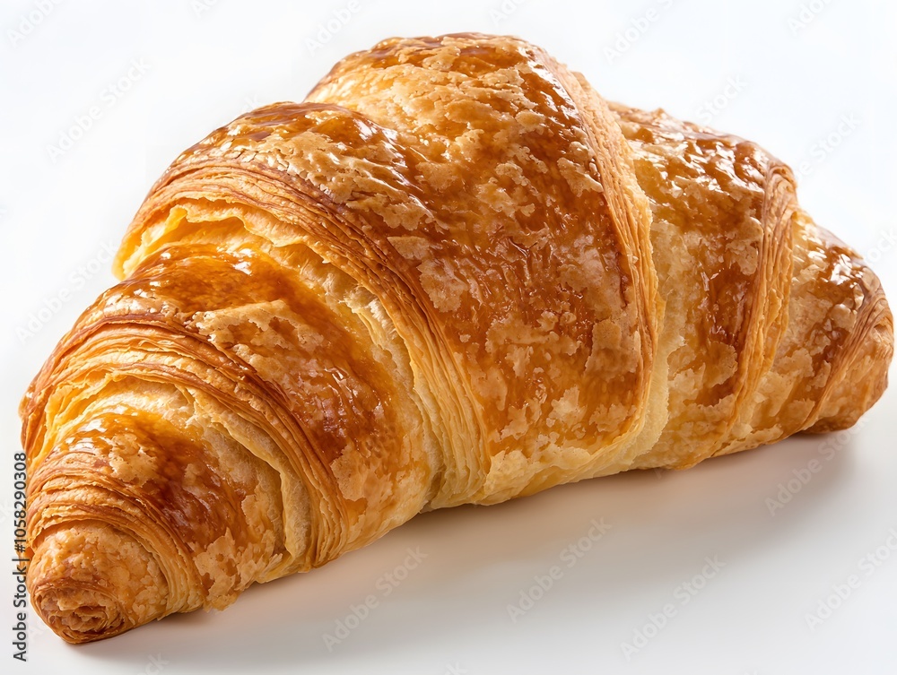The croissant flaky and buttery, with a perfectly crisp exterior and a soft, layered interior. The croissant flaky and buttery, with a perfectly crisp exterior and a soft, layered interior.