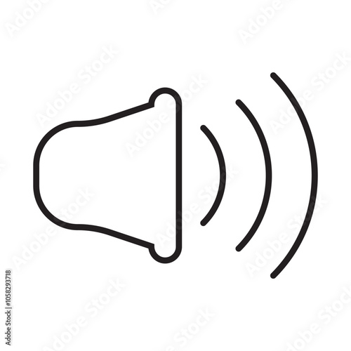 Sound icon. Vector microphone. Music note icon. Sound effect. Sound wave.