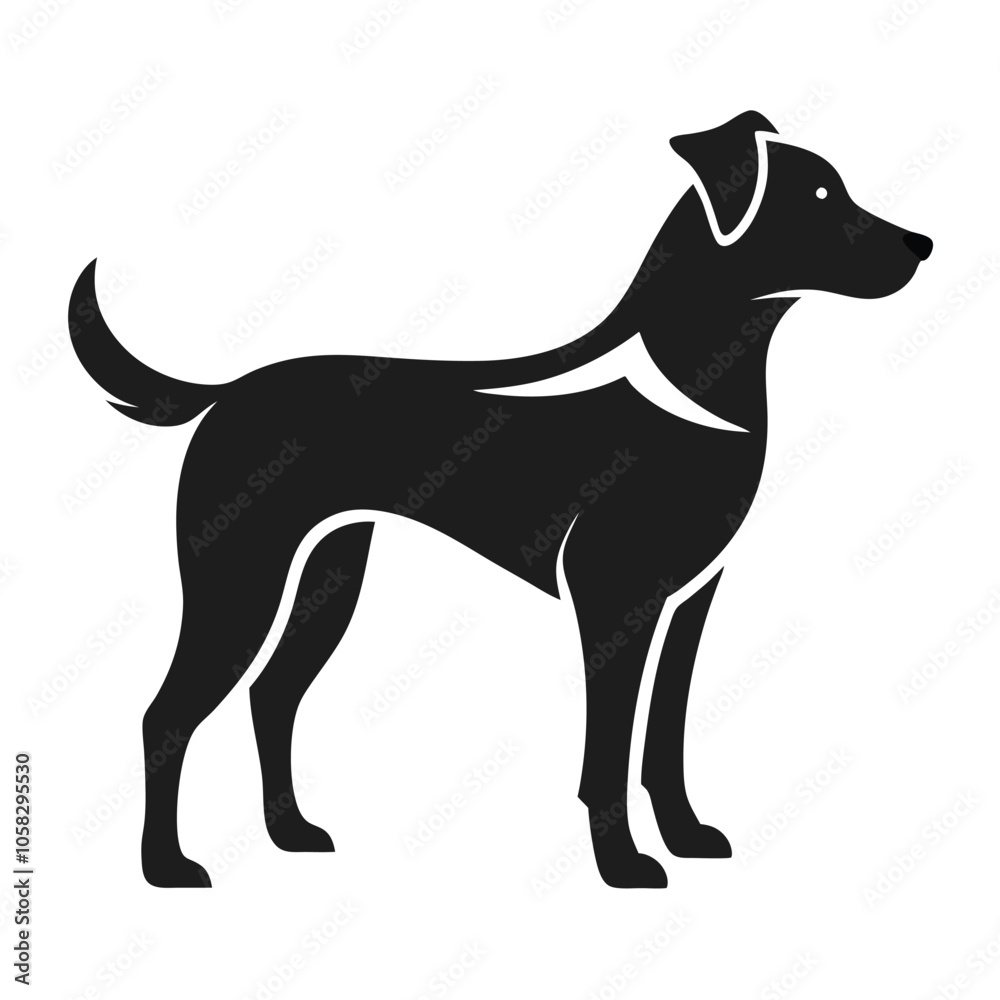 dog-a-silhouette-vector-with-white-background dog-a-silhouette-vector-with-white-background