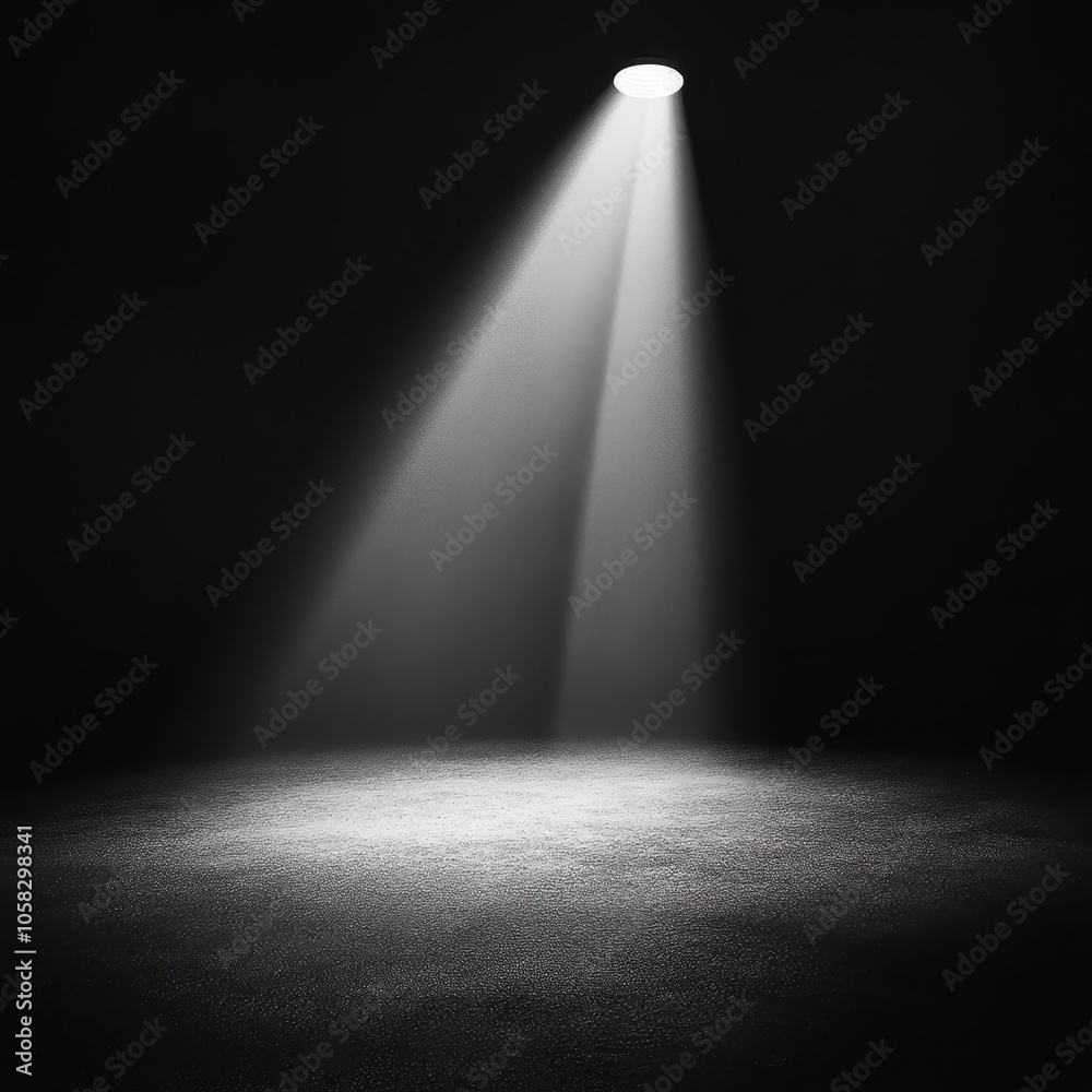 White Spotlight on Dark Background White Spotlight on Dark Background