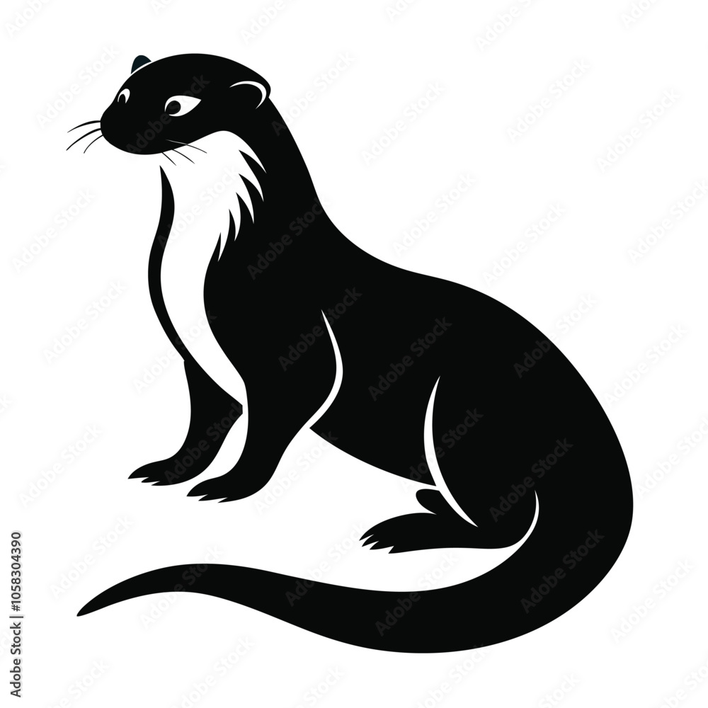 otter-a-silhouette-vector-with-white-background otter-a-silhouette-vector-with-white-background