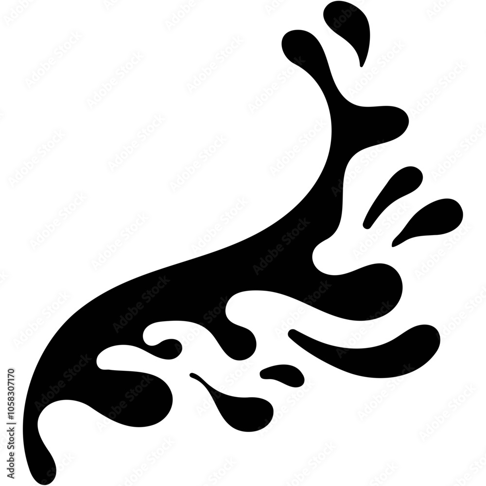 Obraz premium Water Splash Icon