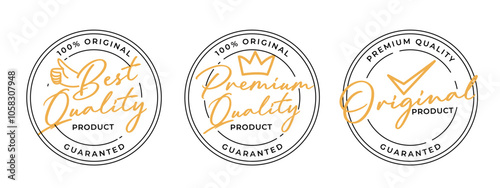 Product label premium high quality