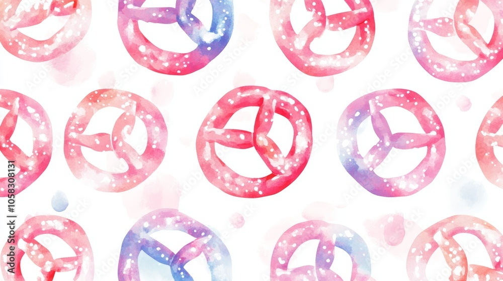 Watercolor starry night pattern, seamless circle and star design for backgrounds decoration Watercolor starry night pattern, seamless circle and star design for backgrounds decoration