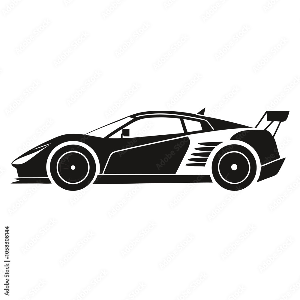 racing-car-a-silhouette-vector-with-white-background