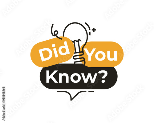 Did you know speech bubble illustrator template design