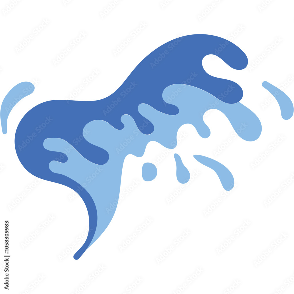 Obraz premium Water Splash Illustration