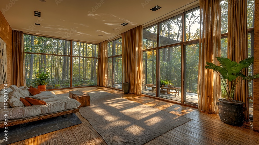 Sustainable Luxury Home with Natural Light and Greenery