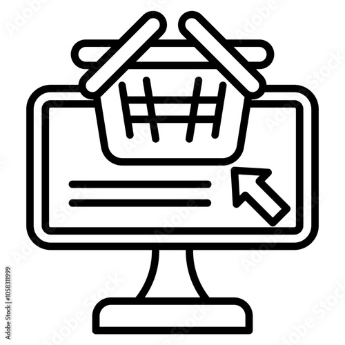 Marketplace  Icon Element For Design