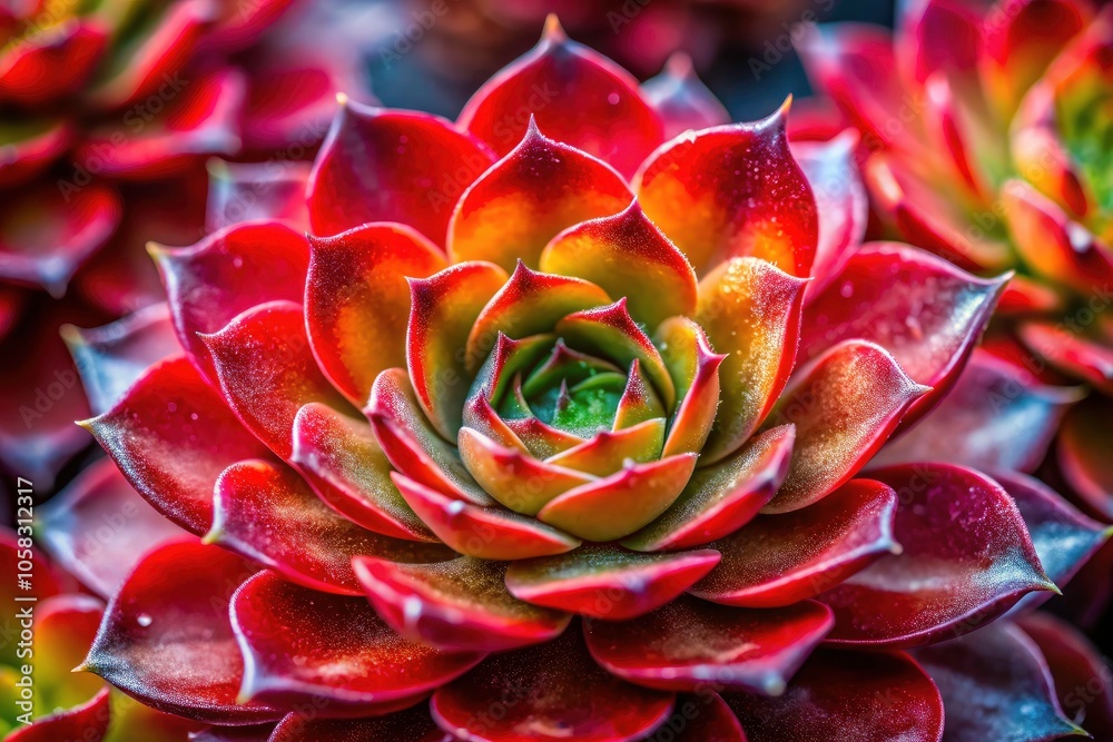 Captivating Red Succulent Detail: A Close-Up Exploration of Nature’s Vibrant Beauty and Intricate Textures in Documentary Photography Captivating Red Succulent Detail: A Close-Up Exploration of Nature’s Vibrant Beauty and Intricate Textures in Documentary Photography