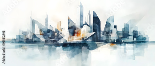 Construction Scenes Featuring Architects, Engineers, and Workers in Various Atmospheric Settings
