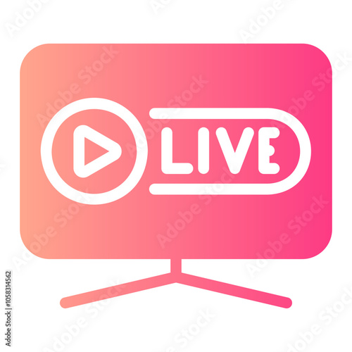 live broadcast Gradient icon