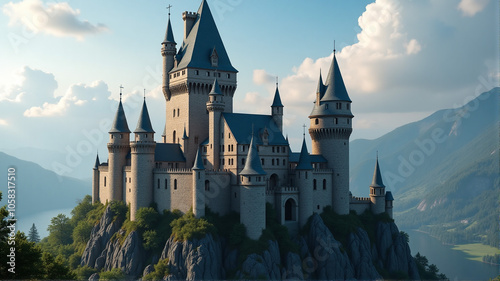 Wallpaper Mural castle in the night Torontodigital.ca