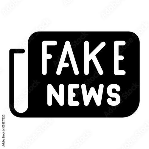 fake news Solid icon