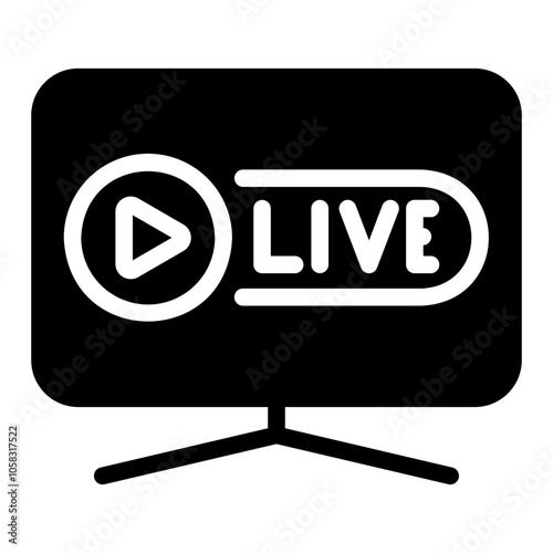 live broadcast Solid icon