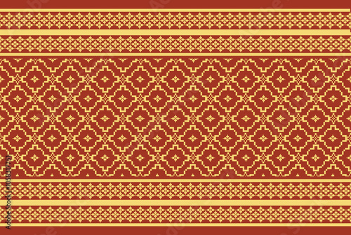 ethnic floral pattern seamless vector design